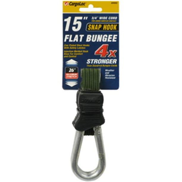 15-Inch CargoLoc 89950 Snap Hooks with Flat Cord 15-Inch CargoLoc 89950 Snap Hooks with Flat Cord